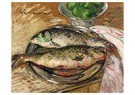 Gustave Loiseau (1865-1935)  - 
Fish, 1929 -
Postcard - 
A33839-1