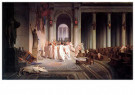 Jean-Léon Gérôme(1824-1904)  - 
The Death of Caesar, 1867 -
Postcard - 
A34171-1