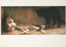 Théophile Steinlen(1859-1923)  - 
Chat & chatte / Cat and Cat -
Postcard - 
A3426-1