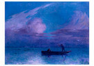 Ferdinand du Puigaudeau 1864-1 - 
Nighttime Boat Ride at Briere, -
Postcard - 
A34627-1