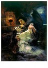 Konstantin Makovsky (1839-1915 - 
Demon and Tamara, 1889 -
Postcard - 
A36195-1