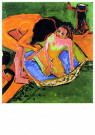 Ernst Ludw. Kirchner 1880-1938 - 
Two Nudes with Bathtub and Oven, 1911 -
Postcard - 
A38205-1