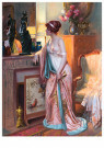 Delphin Enjolras (1857-1945)  - 
The Japanese Kimono, -
Postcard - 
A38776-1