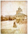 Jean-A.-D.  Ingres (1780-1867) - 
View of the Villa Medici, 1807 -
Postcard - 
A40704-1