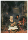 Jan Steen (1625-1679)  - 
Jan Steen/De Kraamkamer/KM -
Postcard - 
A4405-1