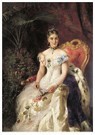 Konstantin Makovsky (1839-1915 - 
Portrait of Countess Maria Mikhailovna Volkonskaya, 1884 -
Postcard - 
A44140-1