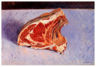 Gustave Caillebotte (1848-1894 - 
Rib of Beef, 1882 -
Postcard - 
A44950-1