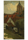 George H. Breitner (1857-1923) - 
The Tower of Gorkum, -
Postcard - 
A45439-1