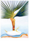 Joseph Stella (1877-1946)  - 
Palm Tree and Bird, 1927-1928 -
Postcard - 
A45912-1
