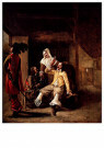 Pieter de Hooch (1629-1684)  - 
Two Soldiers and a Serving Woman with a Trumpeter, 1654-1655 -
Postcard - 
A51998-1