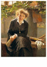 Bertha Wegmann (1847-1926)  - 
Portrait of Jeanna Bauck, 1881 -
Postcard - 
A52718-1