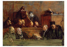 Jean-Louis Forain (1852-1931)  - 
Trial Scene, 1904 -
Postcard - 
A55583-1