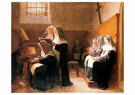 Jehan Georges Vibert(1840-1902 - 
The Convent Choir, 1865 -
Postcard - 
A56231-1