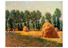 Claude Monet (1840-1926)  - 
Haystacks at Giverny, 1885 -
Postcard - 
A57412-1