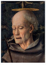 Giovanni Bellini(1433-1516)  - 
Saint Bernardino da Siena, 1450-1455 -
Postcard - 
A57884-1