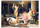 Jean-Leon Gérôme (1824-1904)  - 
Grecian Interior, Le Gynecee, 1850 -
Postcard - 
A61107-1
