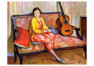 Henri Lebasque (1865-1937)  - 
Nono and a guitar, 1910 -
Postcard - 
A61782-1