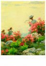 Charles Courtney Curran 1861-1 - 
Among the Wild Azaleas, 1908 -
Postcard - 
A64587-1