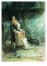 Jozef Israels (1824-1911)  - 
Child in chair -
Postcard - 
A6492-1