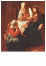 Johannes Vermeer (1632-1675)  - 
J.Vermeer/Christ,Martha & Mary -
Postcard - 
A6555-1