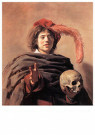 Frans Hals (1581-1666)  - 
Young Man with a Skull (Vanitas), 1626-1628 -
Postcard - 
A65894-1