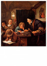 Jan Steen (1625-1679)  - 
The Severe Teacher, 1668 -
Postcard - 
A66299-1