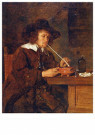 Gabriël Metsu (1629-1667)  - 
A Man Smoking, 1655-1658 -
Postcard - 
A69021-1