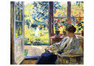 Gari Melchers (1860-1932)  - 
Woman Reading by a Window, 1905 -
Postcard - 
A70815-1