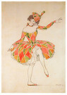 Somov, Konstantin 1869-1939  - 
Sketch of Anna Pavlova's Costume, 1909 -
Postcard - 
A71554-1