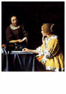 Johannes Vermeer (1632-1675)  - 
Lady with Her Maidservant Holding a Letter, 1667 -
Postcard - 
A72439-1