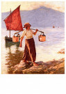 Henry H. La Thangue 1859-1929  - 
Fetching Water from Lake Garda -
Postcard - 
A72694-1