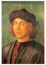 Albrecht Dürer (1471-1528)  - 
Portrait of a Young Man, 1506 -
Postcard - 
A73377-1