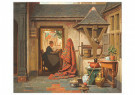 Charles Joseph Grips 1825-1920 - 
A woman at a loom, -
Postcard - 
A73417-1