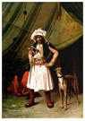 Jean-Léon Gérôme(1824-1904)  - 
Bashi-Bazouk and His Dog, 1870 -
Postcard - 
A74709-1