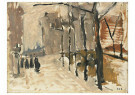 George H. Breitner (1857-1923) - 
Cityscape in The Hague, -
Postcard - 
A75126-1