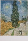 Vincent van Gogh (1853-1890)  - 
The road with the cypress and the star -
Postcard - 
A7574-1