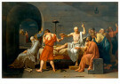 Jacques Louis David (1784-1825 - 
The Death of Socrates, 1787 -
Postcard - 
A76862-1