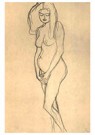 Gustav Klimt (1862-1918)  - 
Pregnant nude heading left -
Postcard - 
A77568-1