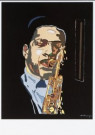 Willem van Malsen (1940-2005)  - 
John Coltrane -
Postcard - 
A8001-1