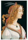 Sandro Botticelli (1445-1510)  - 
Idealized Portrait of a Lady, 1480 -
Postcard - 
A94893-1