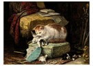 H. Ronner-Knip (1821-1909)  - 
Hide and seek -
Postcard - 
A98825-1