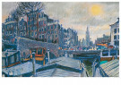 Beint Mankes (1918-1996)  - 
Oude Waal, A'dam -
Postcard - 
C2883-1