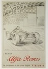 Alfa Romeo  - 
Poster Drawn Monza -
Postcard - 
C5709-1