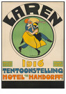 Willy Sluiter (1873-1949)  - 
Laren Tentoonstelling Hotel -
Postcard - 
DDH0014-1