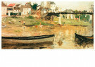 Berthe Morisot (1841-1895)  - 
Boats on the Seine -
Postcard - 
QA10367-1