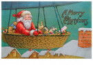 A.N.B.  - 
Father Christmas with gifts in hot air balloon -
Postcard - 
QA106584-1