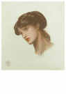 Dante Gabriel Rossetti 1828-82 - 
Study Of Maria Spartali For Dante'S Dream At The Time Of The -
Postcard - 
QA13501-1