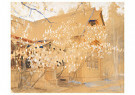 Isaac Levitan(1860-1900)  - 
Dacha In Spring -
Postcard - 
QA16215-1