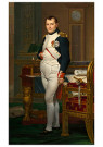Jacques Louis David (1784-1825 - 
The Emperor Napoleon in his Study at the Tuileries (Washingt -
Postcard - 
QA28981-1
