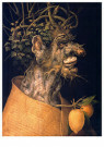 Giuseppe Arcimboldo 1527-1593  - 
The Four Seasons (Original Series) 04 - Winter, 1563 -
Postcard - 
QA38731-1